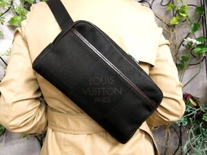 ●美品●LOUIS VUITTON ルイ・ヴィトン●ダミエ・ジェアン●アクロバット●M93620●ボディ バッグ●ノワール●シルバー金具●Js53971