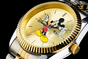 1円～ aiko愛用【ほぼ入手不可能】アナザーヘブン×Disney限定MICKEYミッキーマウス別注コラボ時計デイトジャストコンビ別注デイト新品