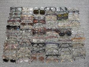 眼鏡 大量 まとめて ブランド メガネ サングラス 度入り眼鏡 伊達 メガネフレーム ジャンク レディース メンズ 100本 0j-7-2