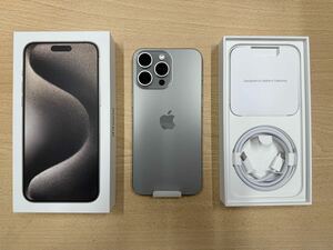 【新品】iPhone15 Pro Max 512GB ナチュラルチタニウム SIMフリー Apple アップル 未使用 ケーブル・元箱あり 残債無し 保証有 アイフォン 