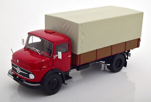 Schuco 1/18 Mercedes Benz L911 pick up with canvas top　レッド　メルセデス　ベンツ　シュコー