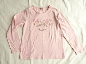 Branshes★ブランシェス★ロンT★長袖Tシャツ★ピンク★130