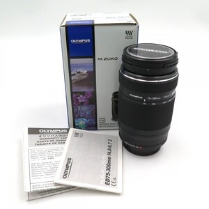 1円〜 OLYMPUS オリンパス M.ZUIKO DIGITAL 75-300mm F4.8-6.7 レンズ 箱付 動作未確認 現状品 y48-3364382【Y商品】