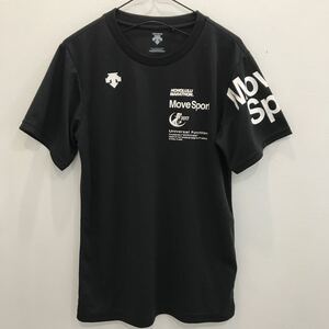 LV764 DESCENTE デサント　半袖Tシャツ　スポーツウェア上　黒　メンズS ホノルルマラソン2017