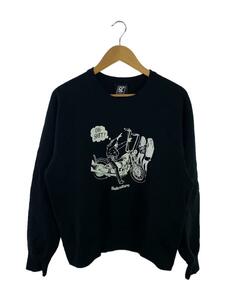 SUBCULTURE/SC/OH-SHIRT CREW NECK SWEAT/スウェット/1/コットン/ブラック