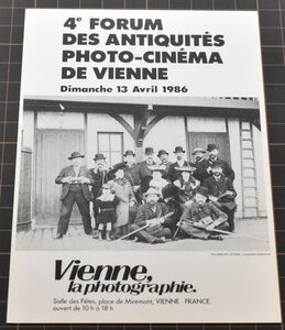 カメラ・写真に関する絵葉書　4e FORUM DES ANTIQUITES PHOTO-CINEMA　フランス製