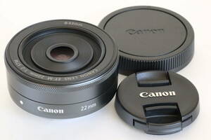 キヤノン Canon EF-M22mm F2 STM グラファイト ＃27566