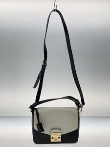 FURLA◆ショルダーバッグ/レザー/BLK/214366