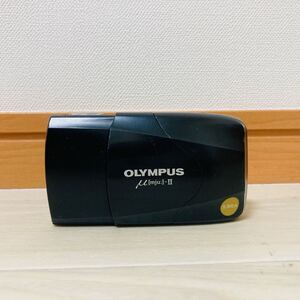 OLYMPUS μ[mju:]-II OLYMPUS LENS 35mm F2.8 単焦点 広角 ブラック コンパクトカメラ