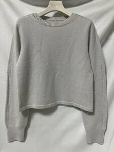 美品 2023 23AW FOXEY PRIMA KNIT TOP プリマ カシミヤ 100% ニット 38 (43365)(O-6-4)