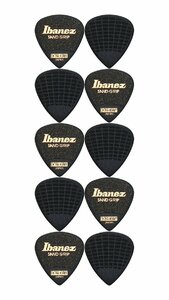 即決◆新品◆送料無料Ibanez PA16XSG-BK 1.2mm/10枚セット ショート ティアドロップ ポリアセタール サンドグリップ ピック/メール便