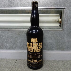 WHISKY NIKKA　ニッカ　 レトロ　オブジェ　ウイスキー　BLACK-50 置物　店頭　ブラック　余市