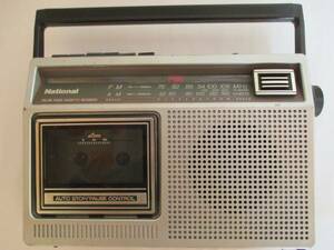 National ナショナル FM AM ラジオカセットレコーダー RX-1230