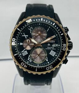 I237-G14-152 ◎ CITIZEN シチズン Eco-Drive エコドライブ メンズ クロノグラフ クォーツ デイト 腕時計