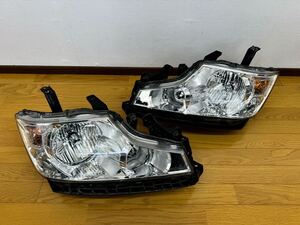 中古ホンダ ステップワゴン DBA-RK5 純正ヘッドライト ヘッドランプ　左右セット KOITO 100-22013 RK6 Rk1 ヘッドライト (S-1)