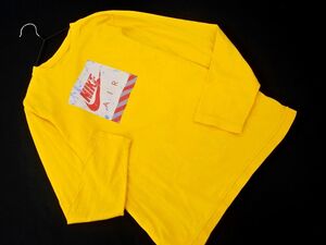 NIKE ナイキ プリント 長袖 Tシャツ size150ｃｍ/黄 ◇■ ☆ eja8 子供服