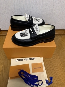 9 美品 24FW LOUIS VUITTON LV ダンディー・ライン ローファー