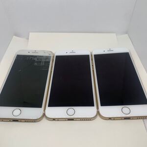 【ジャンク】iPhone 6.6s 3台セット 画面割れ　アクティべションロック　A1586 A1688