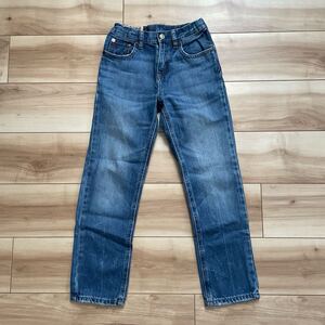 【送料無料】【美品】ラルフローレン USED加工 キッズ デニムパンツ 130 男の子 女の子 ダメージ加工