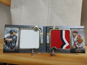 10枚限定 大谷翔平 イチロー パッチカード topps dual relic patch 7/10 実使用ユニフォーム エンゼルス マリナーズ