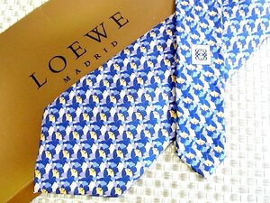 ♪34729D♪状態並品【葉っぱ 銀杏 植物 柄】ロエベ【LOEWE】ネクタイ