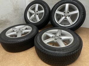 送料無料！VW フォルクスワーゲン ゴルフ 純正 KBA48585 15インチ 6.5J +50 PCD112 ミシュラン 195/65R15 トゥーラン パサート 4本セット