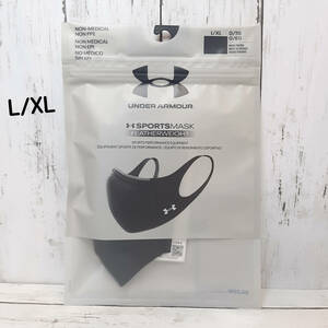 【新品・即決・送料込】 アンダーアーマー UA スポーツマスク Lサイズ L/XL フェザーウエイト 黒 ブラック UNDER ARMOUR メンズ