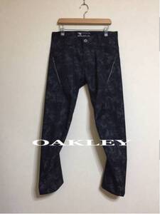 【美品】OAKLEY GOLF SKULL 3D PANT Black Camo オークリー ゴルフ スカル パンツ サイズ34 ブラック カモフラージュ柄 421898JP