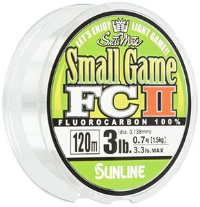 サンライン(SUNLINE) フロロカーボンライン ソルティメイト スモールゲームFC II 120m 0.7号 3lb ナチュラルクリア