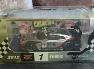 S Road REITO MOLA GT-R SUPER GT500 2012 Champion 1/43スケール ミニカー EBBRO