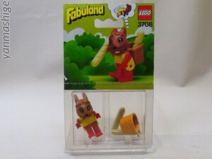 新品82年製 LEGO Fabuland 3708 パン配達のルーファス・ラビット Rufus Rabbit Baker