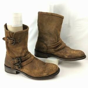 ARIAT/アリアト　オールレザーアッパー　エンジニアブーツ　サイズ12D　30.0-30.5程度　茶　ヌバック　管No.M48