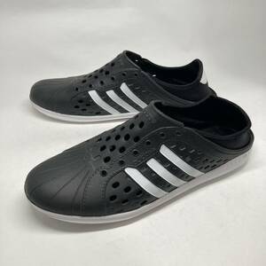 即決!レア! adidas COURT ADAPT 黒 白 30.5cm / アディダス コートアダプト サンダル クロッグ clog