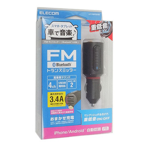 エレコム FMトランスミッター LAT-FMBTB04BK ブラック [管理:1100040874]