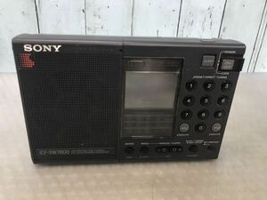 SONY ICF-SW7600，AM受信OK，その他動作未確認　本体のみ，中古現状品　ジャンク品（60s）