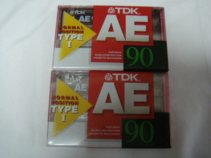 TDK^,,.NORMAL POSITION/TYPE1・AE-90*カセットテープ*2本_.,,^「新品」