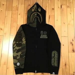 ★XL★ Undefeated × BAPE シャーク パーカー shark full zip hoodie a bathing ape エイプ ベイプ アンディフィーテッド 迷彩 wz5