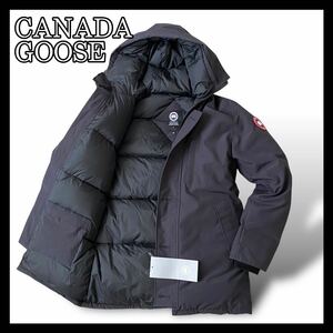 新品未使用品● CANADA GOOSE カナダグース ダウンジャケット 3438JM ダウン80% コヨーテファー ワッペン Mサイズ ブラック 黒 d63