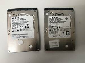 クラスター不良 ★7mm★　東芝 2.5インチSATA 320GBx2枚 セット ハードディスク Toshiba HDD 『320GBx2=640GB』・クラスター不良　。