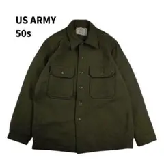 50s 60s ウール シャツ ジャケット ブルゾン 実物 米軍 ミリタリー M