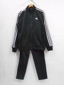 70 送60サ 1025%D13 adidas アディダス ジャージ 上下セットアップ トラックジャケット パンツ 3ライン サイズM 中古品