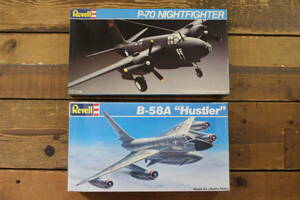 A24 Revell レベル 当時物 未組立 2個セット 1/72 スケール P-70 nightfighter 夜間戦闘機 / B-58A Hustler ハスラー プラモデル 戦闘機