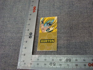 新品BURTON(バートン)キャラクターステッカー黄（小）