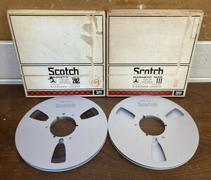 【に-11-14】80 Scotch MAGNETIC TAPE 3M オープンリールテープ 磁気録音テープ 1本テープ無し ジャンク品