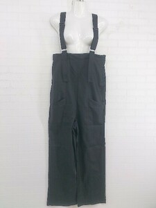 ◇ JEANASIS ジーナシス フェイクレザー サロペット サイズF ブラック レディース P