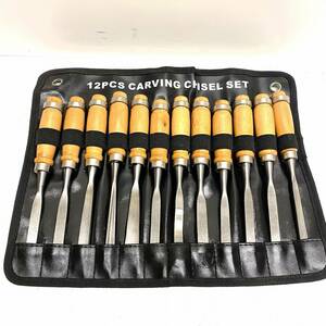 【未使用】12PCS CARVING CHISELSET 12本セット