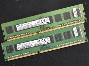 4GB 2枚組 (合計 8GB) PC3-12800 PC3-12800U DDR3-1600 240pin non-ECC Unbuffered DIMM 1Rx8(片面実装) Samsung (管:SA5780