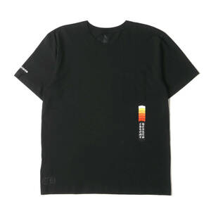 CHROME HEARTS クロムハーツ Tシャツ サイズ:L 22SS ブランドロゴ ポケット クルーネック 半袖Tシャツ Neon Bar Logo Tee ブラック USA製