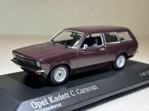 1/43 「オペル カデットC キャラバン」1973-1977 バーガンディーレッド 「いすゞ ジェミニ 」 兄弟車