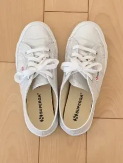 【美品】SUPERGA スペルガ スニーカー シルバー 36サイズ